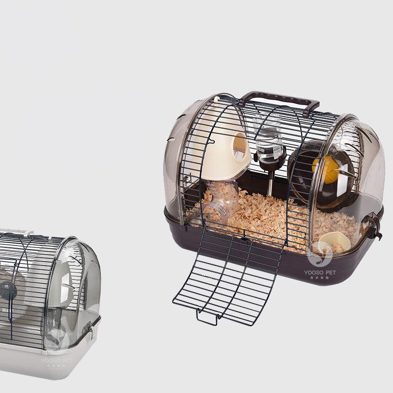 Japanese Elegance: Transparent Base Luxury Hamster Cage