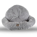 Armarkat Extra Large Light Gray Fluffy Round Cat Bed