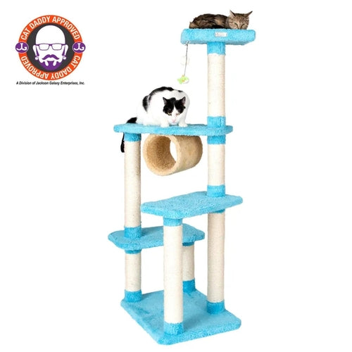 Armarkat Premium Skyblue Cat Climber - Real Wood Jungle Tree